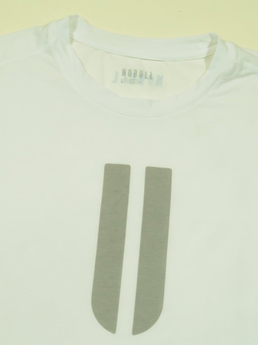 Nobull U Graphic T Shirt Mens L White Tee Athletic Fit Soft Short Sleeve